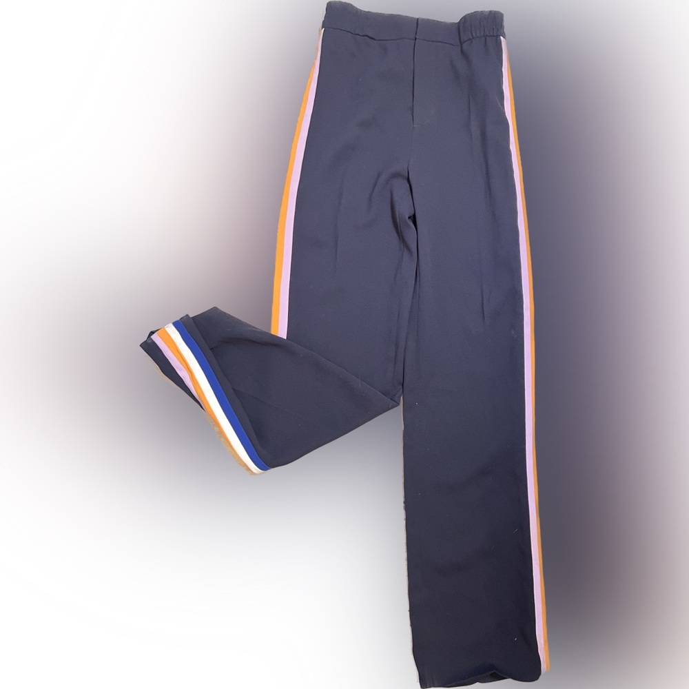 ZARA Pant w strip drawstring waist sz XS
